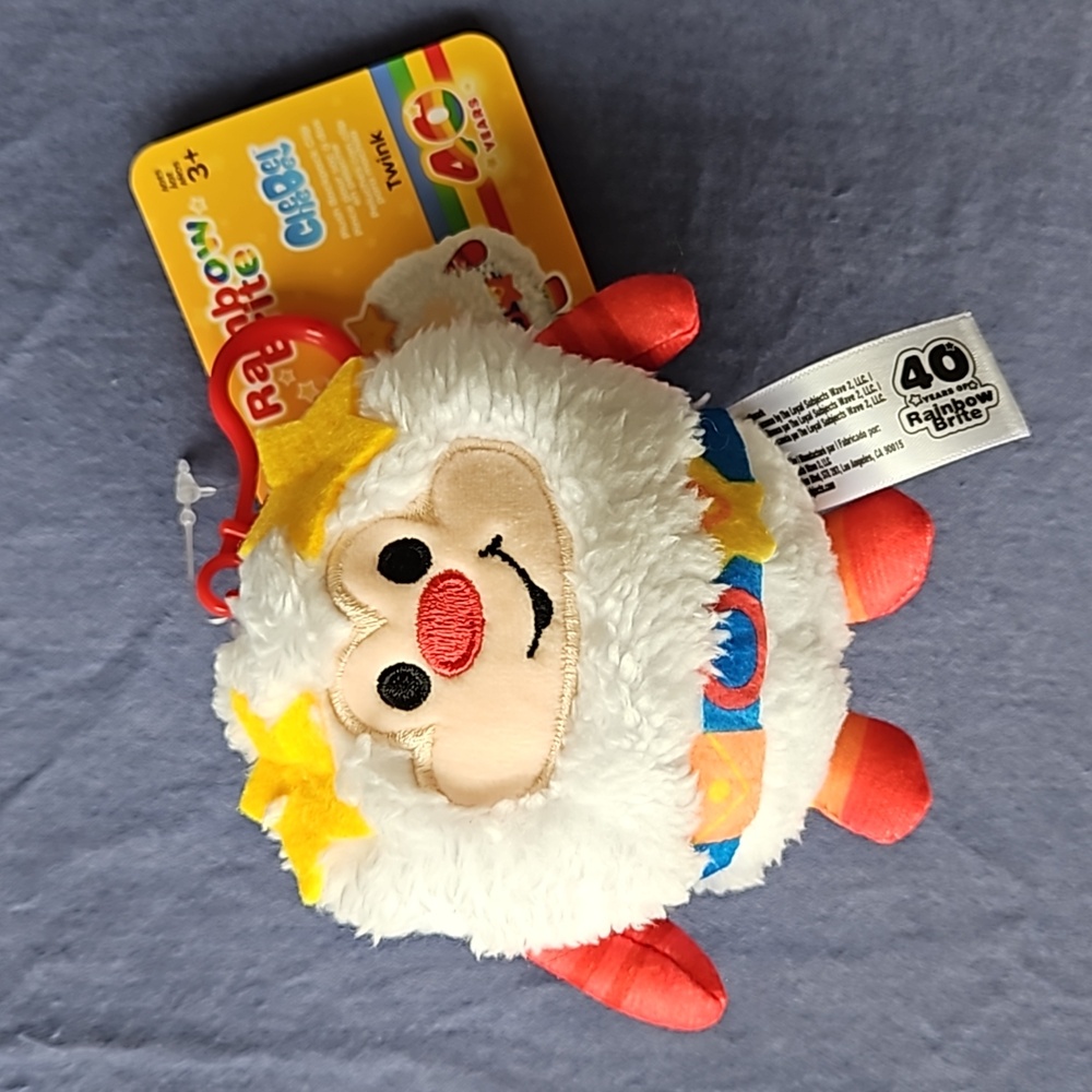 TLS Rainbow Brite Twink Plush Backpack Clip 4inch